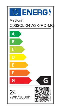 Sklep Kaja Plafon LED w kolorze złota, moc 24W C032CL-24W3K-RD-MG z serii ZON