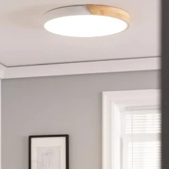 Sklep Kaja Plafon LED z dodatkiem drewna ⌀50cm ABR-PLOL-B-40W LAGIO | Kaja