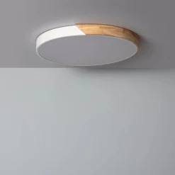 Sklep Kaja Plafon LED z dodatkiem drewna ⌀50cm ABR-PLOL-B-40W LAGIO | Kaja