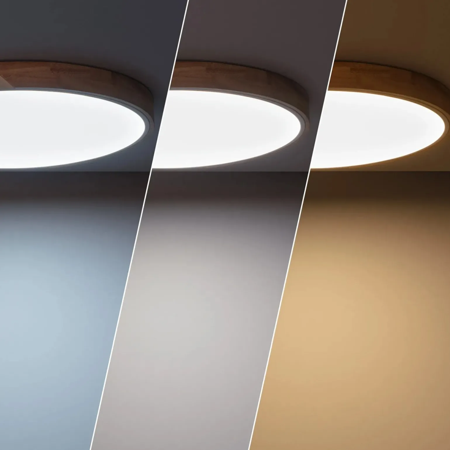 Sklep Kaja Plafon LED z dodatkiem drewna ⌀50cm ABR-PLOL-B-40W LAGIO | Kaja