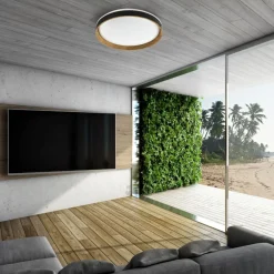 Sklep Kaja Plafon LED z drewnianą obręczą CL2204003-390MBWT BOIS | Kaja