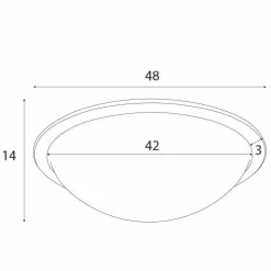 Sklep Kaja Plafon LED z kopułowym kloszem MX C0238 LOTTO | Kaja Oświetlenie