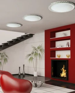 Sklep Kaja Plafon LED z kryształowym brzegiem ⌀38cm AZ1592 GALLANT | Kaja