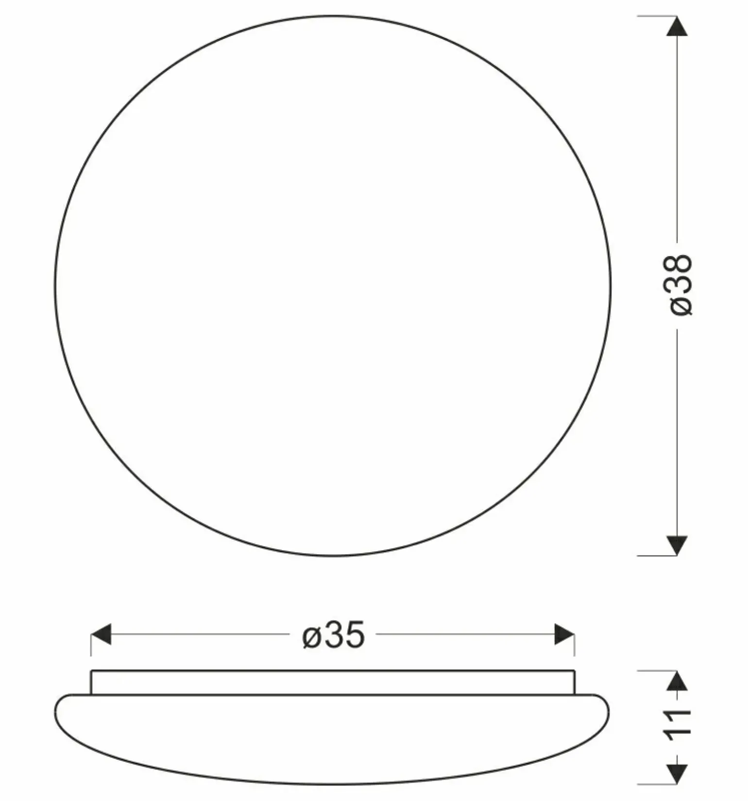 Sklep Kaja Plafon LED z neutralnym światłem ⌀38cm 13-28808 BELINA | Kaja