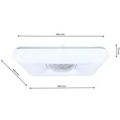 Sklep Kaja Plafon ledowy z pilotem, kształt kwadratu ML4402 z serii YAX | Kaja Oświetlenie