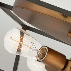 Sklep Kaja Plafon na cztery żarówki, brąz HK-FULTON-F z serii FULTON