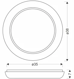 Sklep Kaja Plafon natynkowy do korytarza i sypialni 13-34243 GILLY | Kaja
