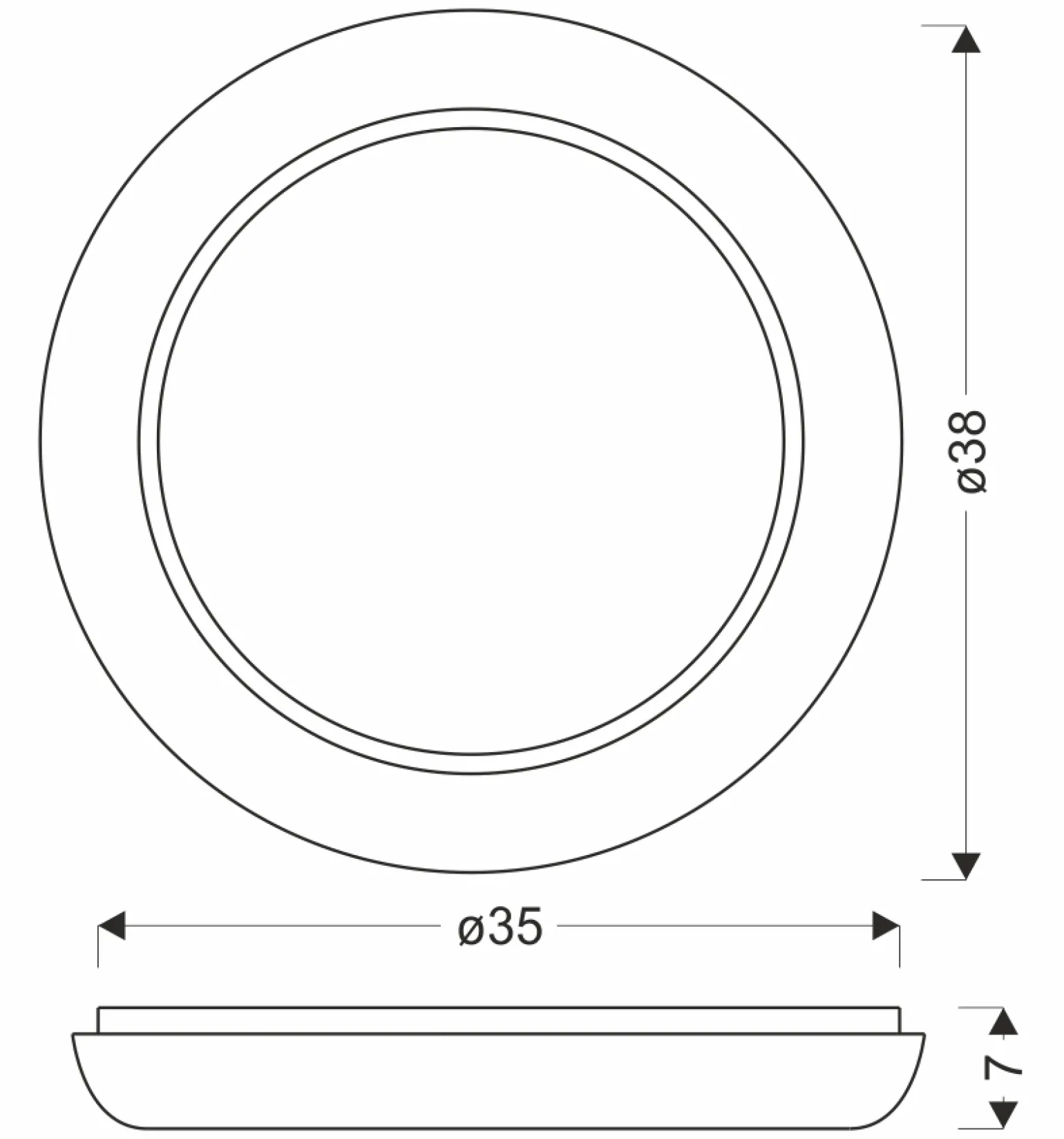 Sklep Kaja Plafon natynkowy do korytarza i sypialni 13-34243 GILLY | Kaja