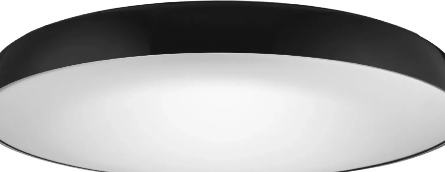 Sklep Kaja Plafon natynkowy do salonu ⌀41cm AZ2736 CORTONA 4000K BLACK | Kaja