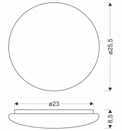 Sklep Kaja Plafon natynkowy z neutralnym światłem ⌀25,5cm 12-28785 BELINA | Kaja