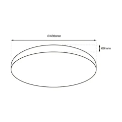 Sklep Kaja Plafon o mocy 50W, z pilotem w zestawie ML8232 z serii ALLISTER | Kaja Oświetlen