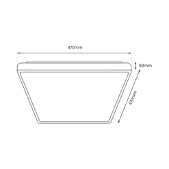 Sklep Kaja Plafon sufitowy o neutralnej barwie światła ML7936 z serii FABIO | Kaja Oświetle