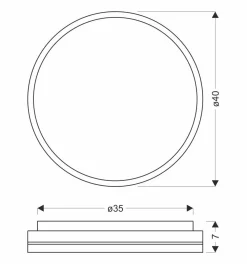 Sklep Kaja Plafon sufitowy ze złotym i czarnym elementem 14-11329 z serii MONTANA | Kaja Oś