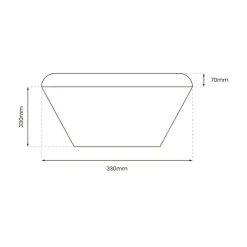 Sklep Kaja Plafon w kształcie kwadratu z czarnym paskiem ML7971 z serii NEMO | Kaja Oświetl