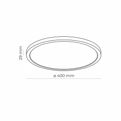 Sklep Kaja Plafon z czarną obwódką, do łazienki, IP54 LED TK 6903 z serii AQUA