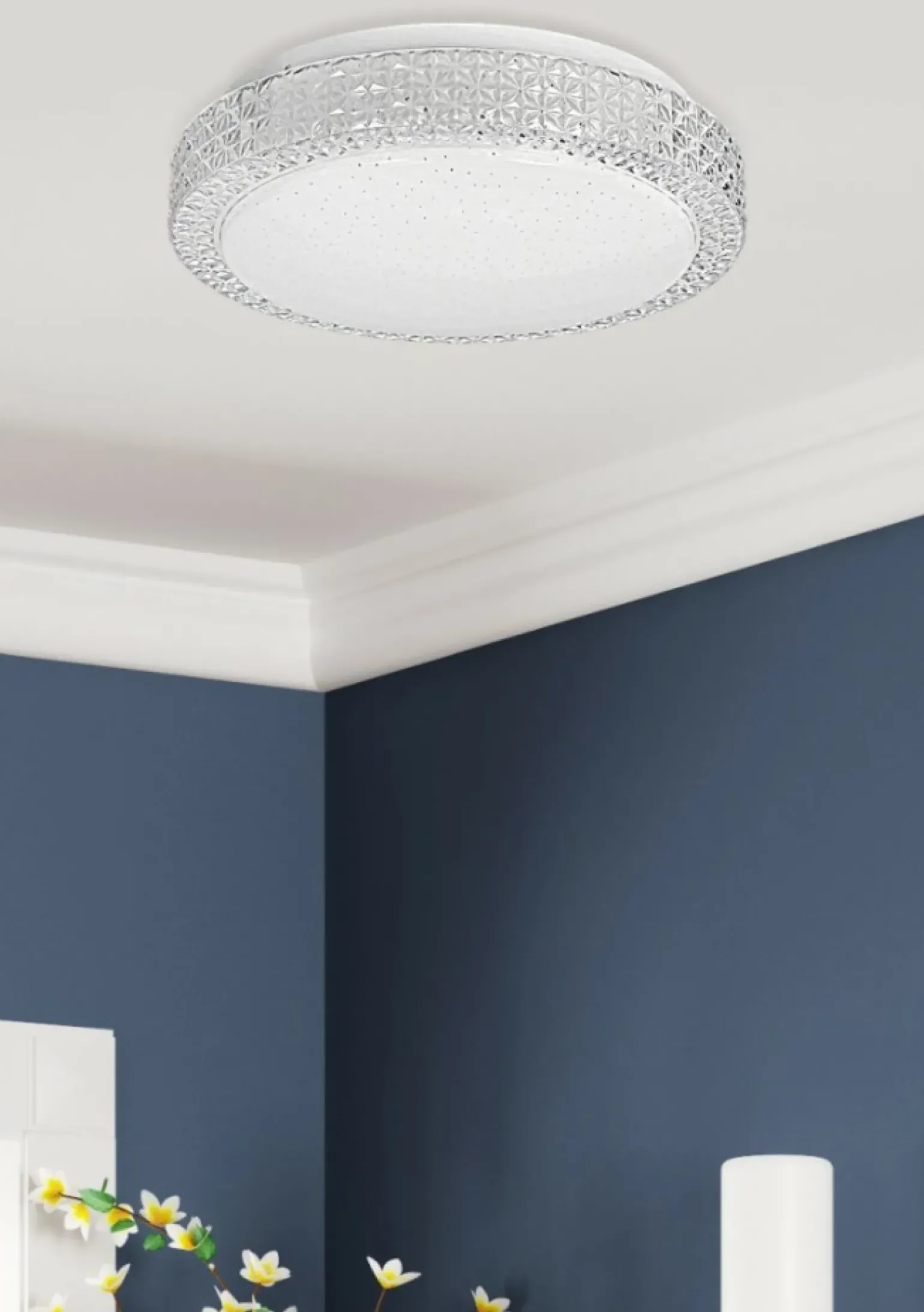 Sklep Kaja Plafon z imitacją kryształów, do sypialni 13-33963 RABEL | Kaja