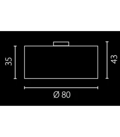 Sklep Kaja Plafon z klasycznym, białym abażurem ⌀80cm 67576 RONDO | Kaja