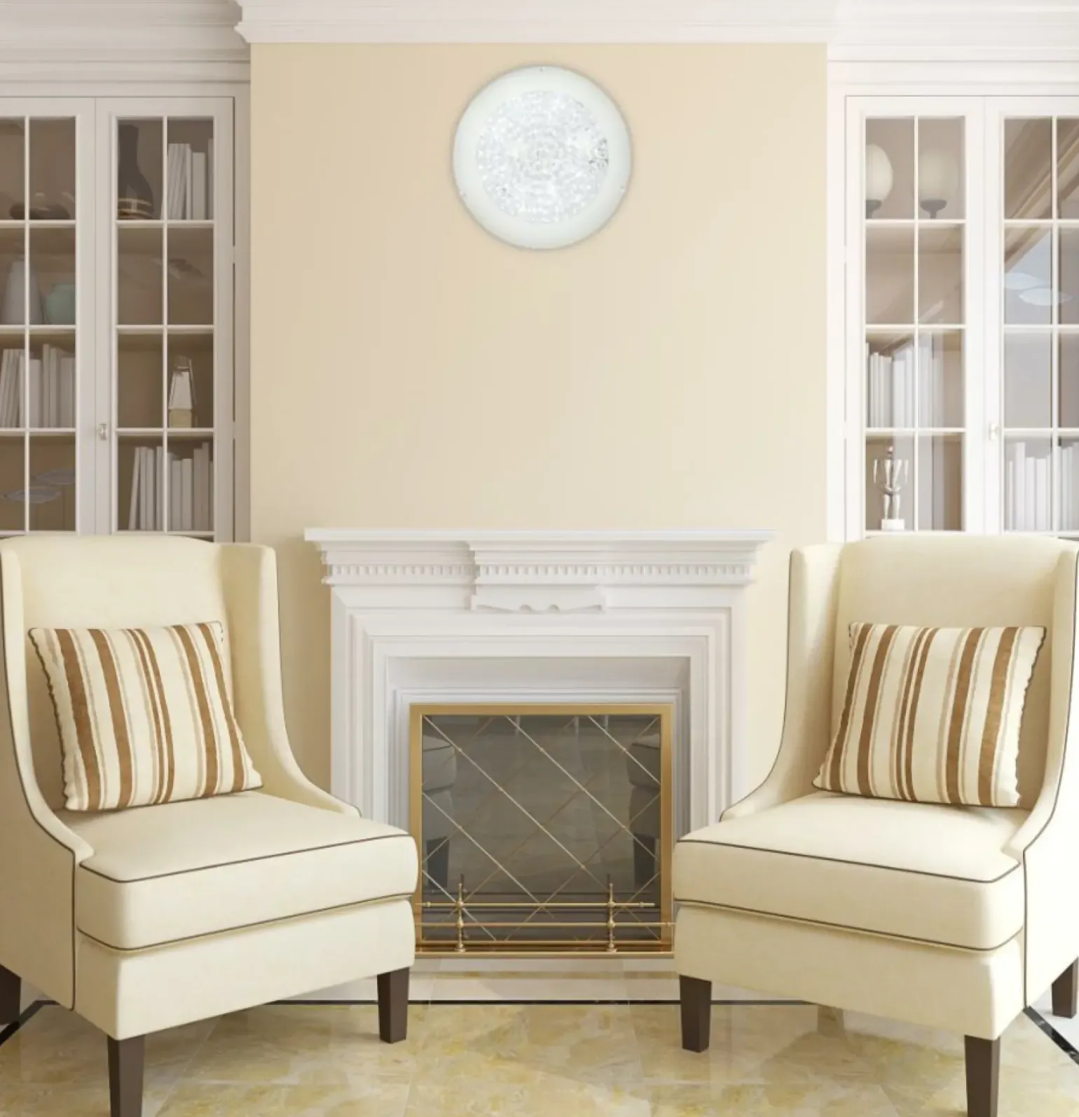 Sklep Kaja Plafon z kryształowym kloszem 14-64226 PRISTINA | Kaja Oświetlenie