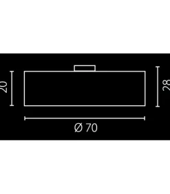 Sklep Kaja Plafon z metalicznym abażurem ⌀70cm 67552 NODO | Kaja Oświetlenie