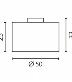 Sklep Kaja Plafon z okrągłym abażurem ⌀50cm do sypialni 67834 ONDE | Kaja