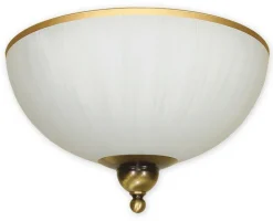 Sklep Kaja Plafon z okrągłym, mlecznym kloszem O1481 PAT FLEX | Kaja Oświetlenie