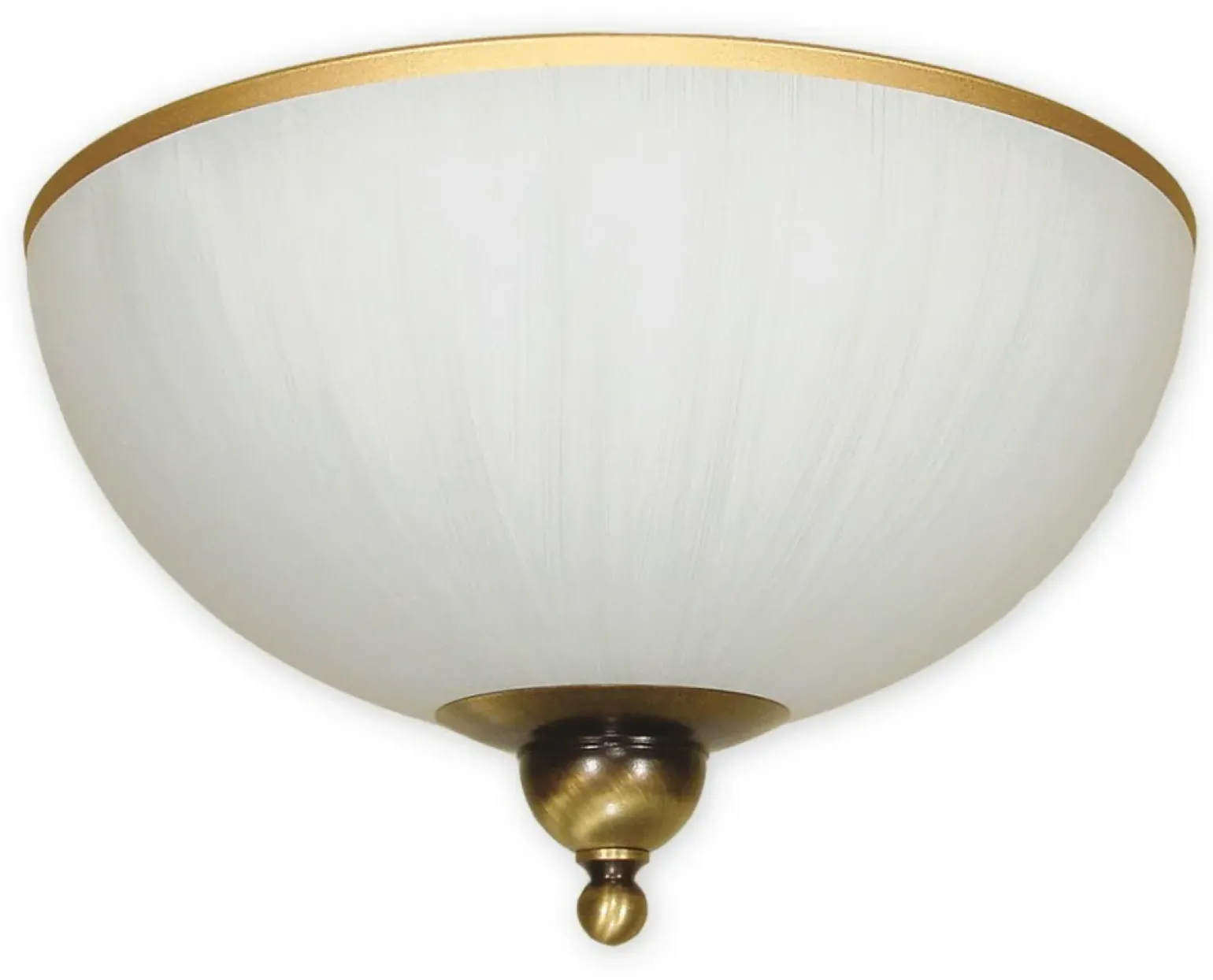 Sklep Kaja Plafon z okrągłym, mlecznym kloszem O1481 PAT FLEX | Kaja Oświetlenie