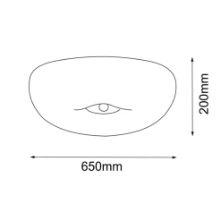 Sklep Kaja Plafon z ozdobnym kloszem, do salonu ANT 8180 BUTTON | Kaja