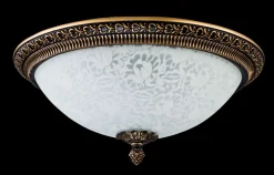 Sklep Kaja Plafoniera ze zdobionym kloszem C908-CL-03-R PASCAL | Kaja Oświetlenie