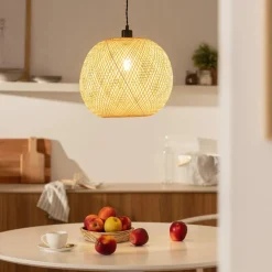 Cheap Pleciona lampa do pokoju dziecięcego ABR-NLW28-BH-E27 BOHO | Kaja Żyrandole Nowoczesne