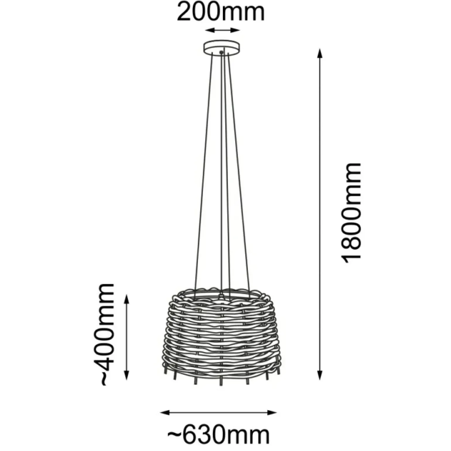Best Pleciona lampa wisząca na złotym mocowaniu ANT 5090 SUAMI | Kaja Żyrandole Nowoczesne