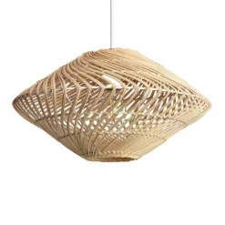 Store Pleciona lampa wisząca w stylu eco ABR-LW11-BH-E27 BOHO | Kaja Żyrandole Nowoczesne