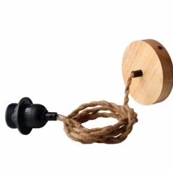 Store Pleciona, naturalna lampa wisząca ABR-NLW36-BH-E27 BOHO | Kaja Żyrandole Nowoczesne