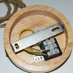 Store Pleciona, naturalna lampa wisząca ABR-NLW36-BH-E27 BOHO | Kaja Żyrandole Nowoczesne