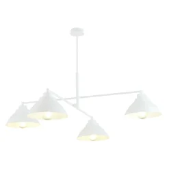 Best Poczwórna, biała lampa na 4 żarówki E27 1212/4 z serii MAVERICK | Kaja Żyrandole Nowoczesne