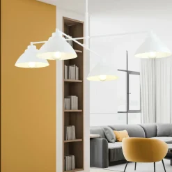 Best Poczwórna, biała lampa na 4 żarówki E27 1212/4 z serii MAVERICK | Kaja Żyrandole Nowoczesne