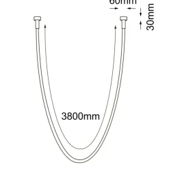Clearance Podtynkowa lampa świecący sznur LED 386cm 4000K ANT 3023 HEBI | Kaja Żyrandole Nowoczesne