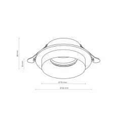 Sklep Kaja Podtynkowe oczko, okrągła lampa wpustowa TK 6921 JET WHITE | Kaja