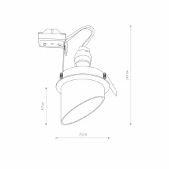 Sklep Kaja Podtynkowy downlight skośna tuba GU10 10491 SOLTA | Kaja Oświetlenie