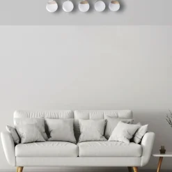 Cheap Podłużna lampa sufitowa na pięć kloszy MLP5428 z serii SFERA WOOD | Kaja Oświetl Żyrandole Nowoczesne