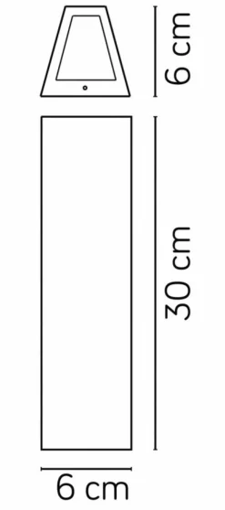 Sklep Kaja Podużny kinkiet elewacyjny, dwa źródła światła M1401 DG z serii TIN | Kaja Oświe