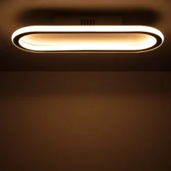 Sklep Kaja Podłużny, obły plafon do salonu ABR-PLKO-25W-40CM-CCT CERCHIO | Kaja