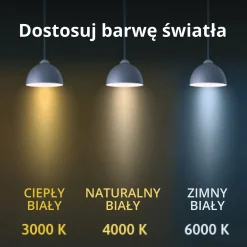 Sklep Kaja Podłużny, wąski plafon LED 63cm LP-7001/1C BK-63 18 CCT IBROS | Kaja