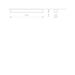 Sklep Kaja Podłużny, zaokrąglony plafon, w kolorze bieli 7546 | Kaja Oświetlenie