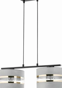 Flash Sale Podwójna, abażurowa lampa wisząca nad stół SIG 32156 z serii SARA Żyrandole Nowoczesne