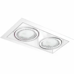 Sklep Kaja Podwójna, biała oprawa podtynkowa wpustowa AZ2876 NOVA | Kaja