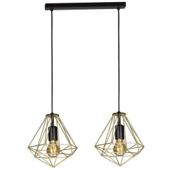 Fashion Podwójna, dekoracyjna lampa wisząca K-4811 GOLD | Kaja Oświetlenie Żyrandole Nowoczesne