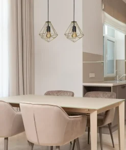 Fashion Podwójna, dekoracyjna lampa wisząca K-4811 GOLD | Kaja Oświetlenie Żyrandole Nowoczesne