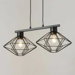 Store Podwójna, druciana lampa wisząca do kuchni SIG 40558 z serii VARIO CZ Żyrandole Nowoczesne