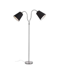 Sklep Kaja Podwójna lampa podłogowa z czarnymi kloszami 105248 | Kaja Oświetlenie