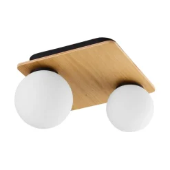 Cheap Podwójna lampa sufitowa z mlecznymi kloszami TK 4541 z serii BIANCA Żyrandole Nowoczesne